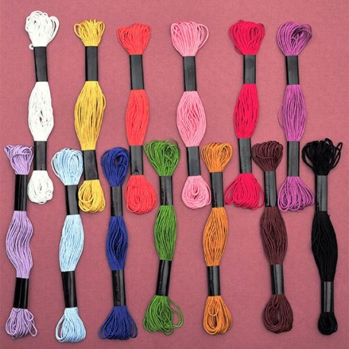 13 coloures of Kumihimo silk from producer Hamanaka